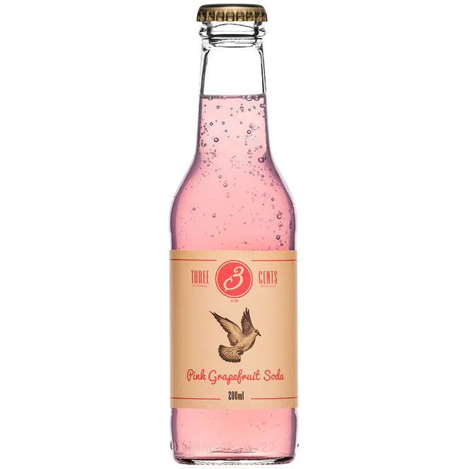 Three Cents Pink Grapefruit Soda